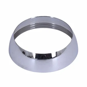 Декоративная накладка Qtap Gemini стальная хромированная на зажимную гайку картриджа (QTGEM98339339CRM50107)