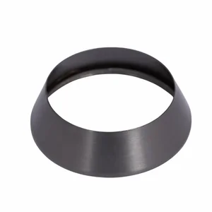 Декоративная накладка Qtap Gemini стальная gunmetal black PVD на зажимную гайку картриджа 12×40 мм, 5 мм (QTGEM12405GMB50109)