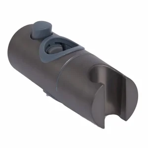 Держатель ручной лейки Qtap Gemini пластиковый gunmetal black на круглую стойку (QTGEM472393113GMB50124)