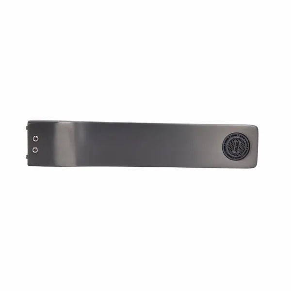Вилив Qtap Gemini латунний збройова сталь/чорний PVD для раковини прихованого монтажу (QTGEM258393200GMB50128)