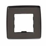 Декоративная накладка Qtap Gemini стальная gunmetal black PVD для душевой системы скрытого монтажа (QTGEM7952757GMB50184)