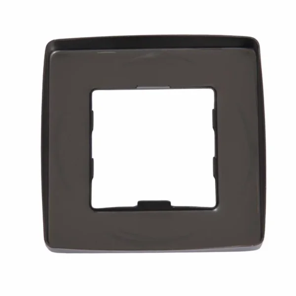 Декоративная накладка Qtap Gemini стальная gunmetal black PVD для душевой системы скрытого монтажа (QTGEM7952757GMB50184)