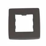 Декоративная накладка Qtap Gemini стальная gunmetal black PVD для душевой системы скрытого монтажа (QTGEM7952757GMB50184)