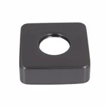 Декоративна накладка на ексцентрик Qtap Gemini сталева gunmetal black PVD для змішувача (QTGEM1189592592GMB50256)
