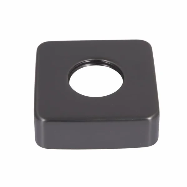 Декоративна накладка на ексцентрик Qtap Gemini сталева gunmetal black PVD для змішувача (QTGEM1189592592GMB50256)