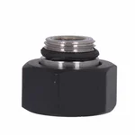 Гайка Qtap Gemini стальная черная матовая в сборе для смесителя (QTGEM1629729750258)