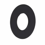 Декоративна накладка Qtap Inspai-Varius сталева матова чорна для картриджа гігієнічного душу (QTINSVAR69863698BLA50361)