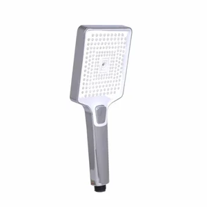 Ручна душова лійка Qtap Presto пластикова, хром/білий (QTPRE1055267387CRW50570)