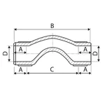 Обведення коротке PP-r ITAL 32 мм