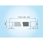 Гофротруба SOLOPLAST Г-1200 пластиковая 40×50 мм 400-1200 мм (1003886)