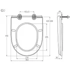Сиденье для унитаза SOLOPLAST Мерида СП-2 пластиковое 360×440 мм (1003906)