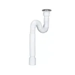 Сифон 1/240/50 для мойки гофрированный Soloplast Г0106 из нержавеющей стали с выпуском 1 1/2