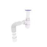 Сифон для кухонної мийки Kronoplast У-1050 1 1/2 з литим випуском Ø40 x 40/50 (SY11000043)