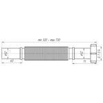 Гофра ANI PLAST K203 пластиковая 1 1/4