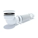 Подовжувач гнучкий для унітазу ANI-plast K732R випуск Ø110/90° (370-950 мм)
