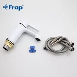 Змішувач для умивальника Frap F1041, білий/хром