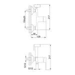 Гігієнічний душ Frap F2041-8, білий/хром