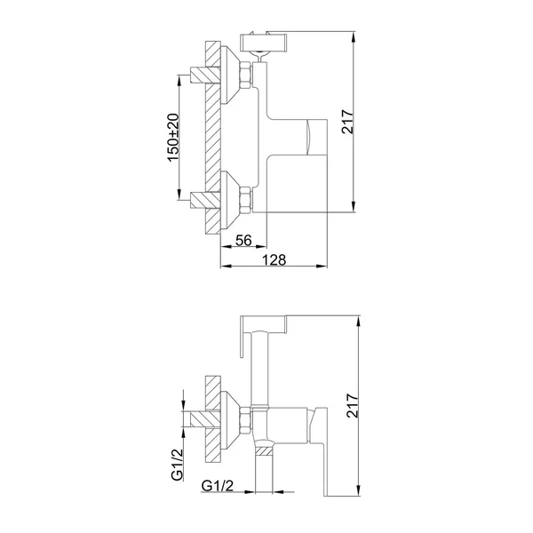 Гігієнічний душ Frap F2041-8, білий/хром