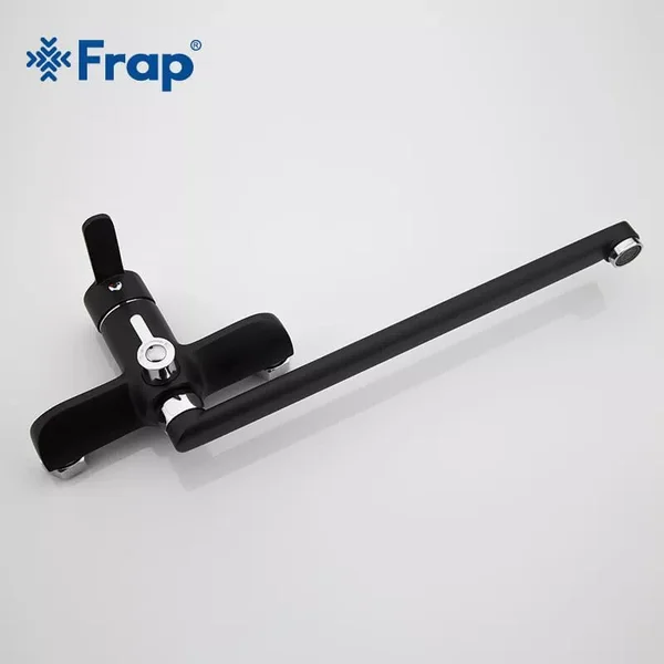 Змішувач для ванни Frap F2242, чорний/хром