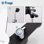 Змішувач для ванни Frap F3242, чорний/хром