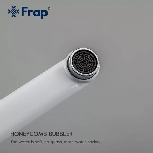 Змішувач для ванни Frap F2249, білий/хром
