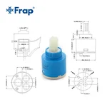 Картридж для смесителя Frap F51-3 пластиковый 35 мм (1033805)