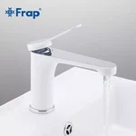 Змішувач для умивальника Frap F1045, білий/хром