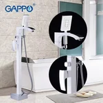 Змішувач для ванни для підлоги GAPPO G3007-8, білий/хром