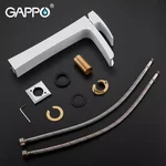Змішувач для умивальника GAPPO G1007-31, білий/хром