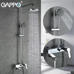Душова система GAPPO G2402, вилив - перемикач на лійку, хром