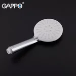 Душова система GAPPO G2402-8, вилив - перемикач на лійку, білий/хром