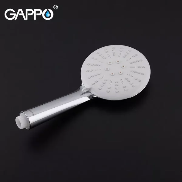 Душова система GAPPO G2402-8, вилив - перемикач на лійку, білий/хром