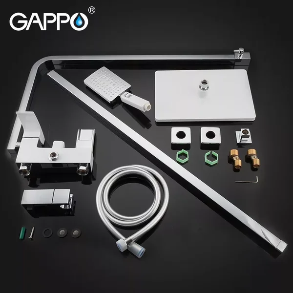 Душова система GAPPO G2407-30, білий/хром