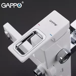 Душова система GAPPO G2417-8, вилив - перемикач на лійку, білий/хром