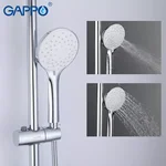 Душова система з термостатом GAPPO G2490, вилив - перемикач на лійку, хром