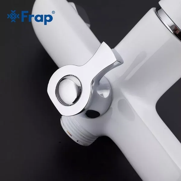 Змішувач для ванни Frap F2231, білий/хром