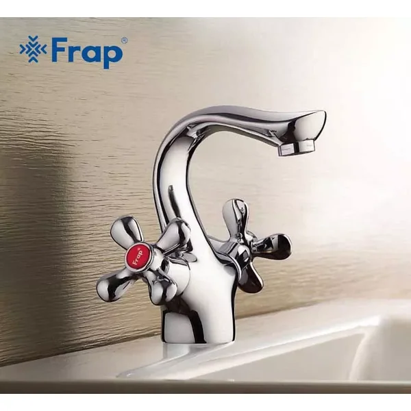 Змішувач для умивальника Frap F10731-B, хром