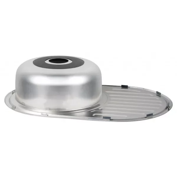 Кухонна мийка WEZER 7750(06) Satin 770x500x160 мм + сифон