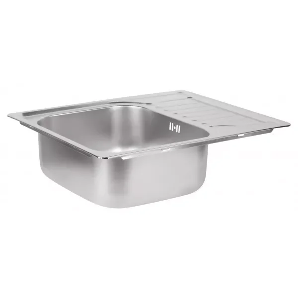 Кухонна мийка WEZER 6350(08) Satin 630x500x180 мм + сифон