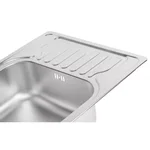 Кухонна мийка WEZER 6350(08) Satin 630x500x180 мм + сифон