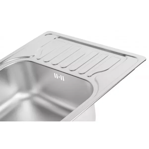 Кухонна мийка WEZER 6350(08) Satin 630x500x180 мм + сифон