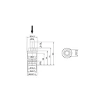 Кран-букса Frap F52-11 для кнопкового вимикача H44