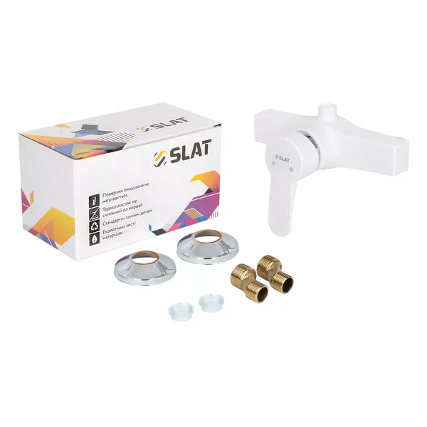 Змішувач для душу SLAT SLT-C003W пластиковий білий (1036004)