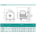 Відцентровий насос SHIMGE CPm170, 1.1кВт, Нmax=40 м, Qmax=130л/хв