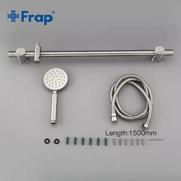 Душовий гарнітур Frap F8016, нержавіюча сталь, 66 см