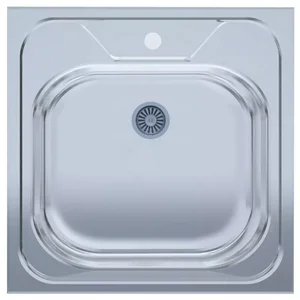 Мийка нерж.UA 5050 товщ-0.4mm, р-р-500*500*140mm Polish (накладна) {20} Мийка нерж.UA 5050 товщ-0.4mm, р-р-500*500*140mm Polish (накладна) {20}