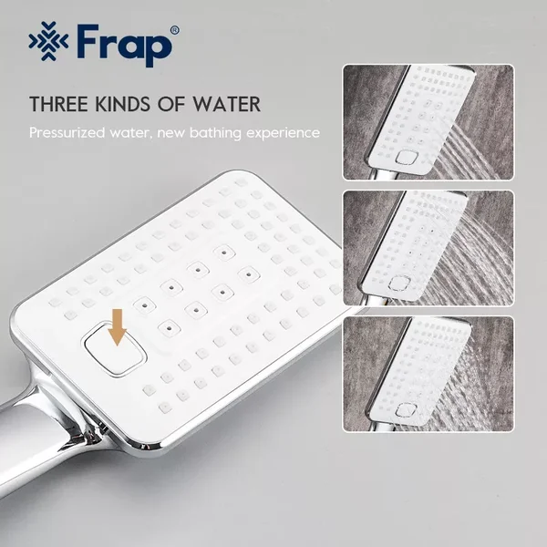 Змішувач для ванни Frap F2258, білий/хром