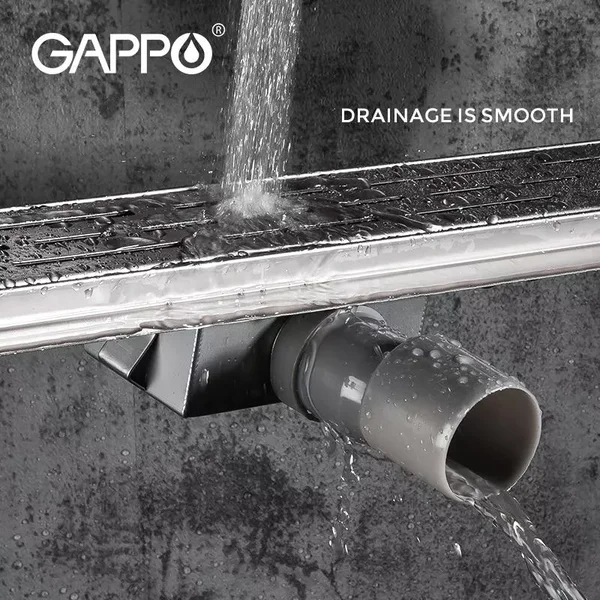 Трап для душу GAPPO G85007-1, 70х500 мм, нержавіюча сталь