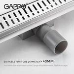 Трап для душу GAPPO G85007-3, 70х500 мм, нержавіюча сталь