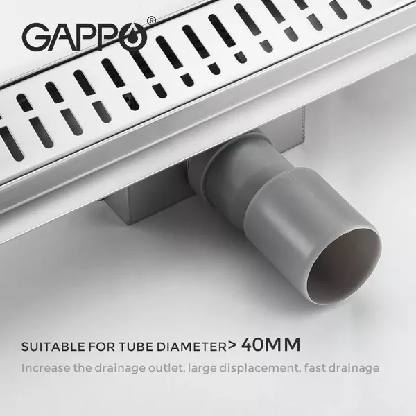 Трап для душу GAPPO G85007-3, 70х500 мм, нержавіюча сталь